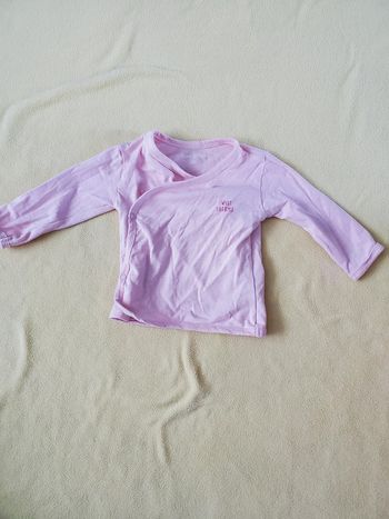 Chemise cache-cœur 6-9 mois