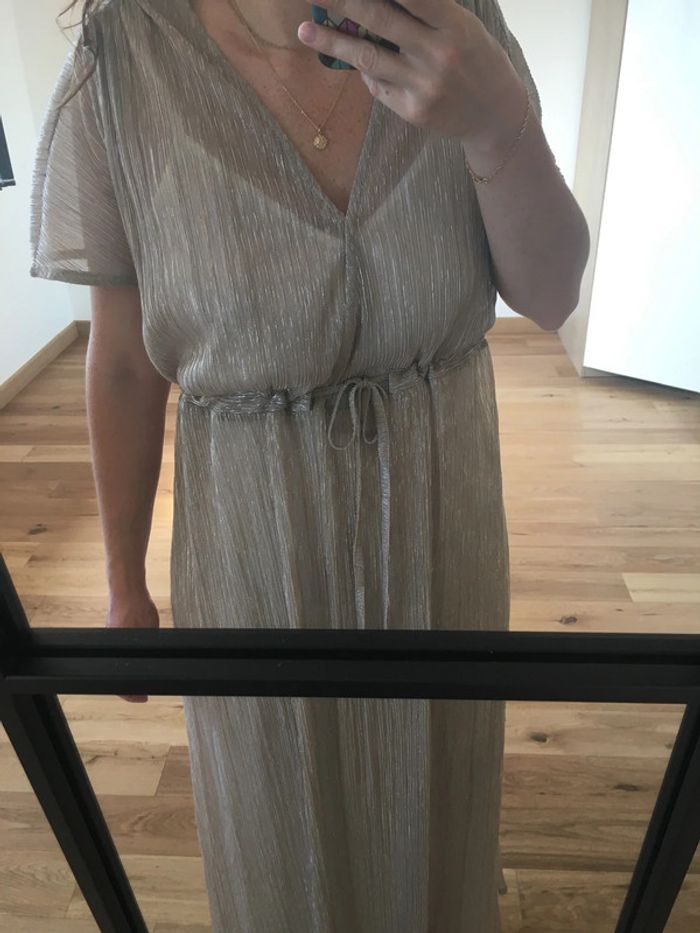 Robe longue doré Promod - photo numéro 5