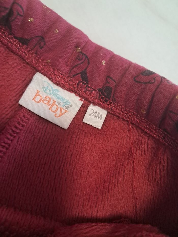 Pantalon leggings molletonné fille 24 mois - photo numéro 3