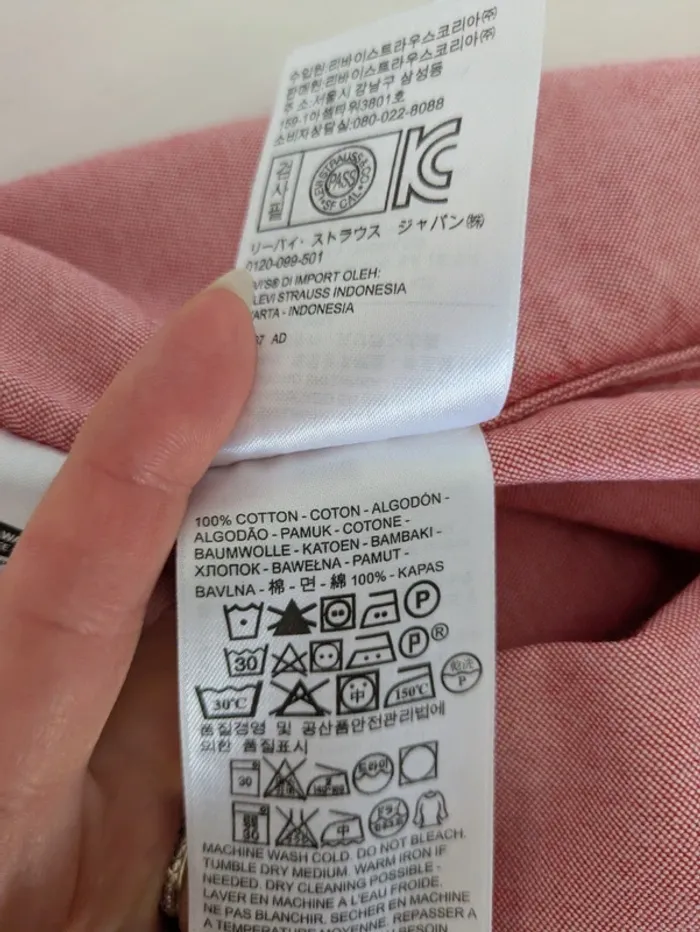 Chemisier rose manches courtes - Levi's - taille M - photo numéro 7