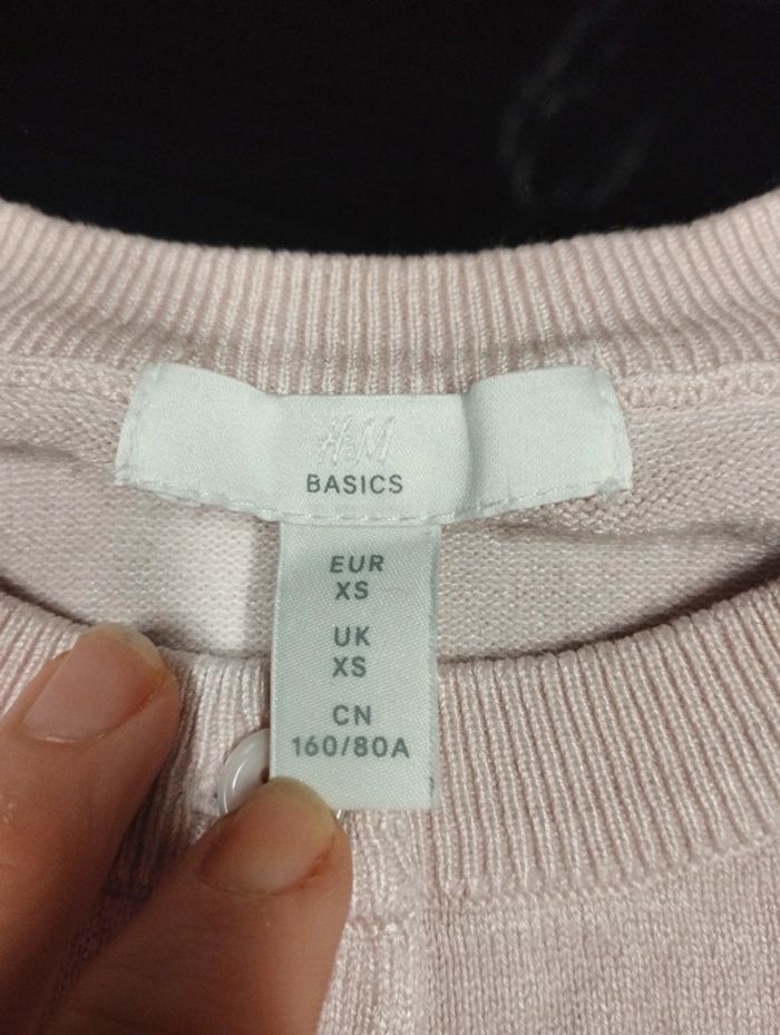 Haut H&M (rose), XS / 34 / 6 - photo numéro 2