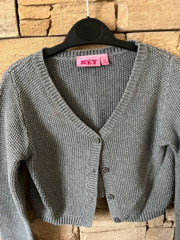 Boléro gris 8 ans - photo numéro 2