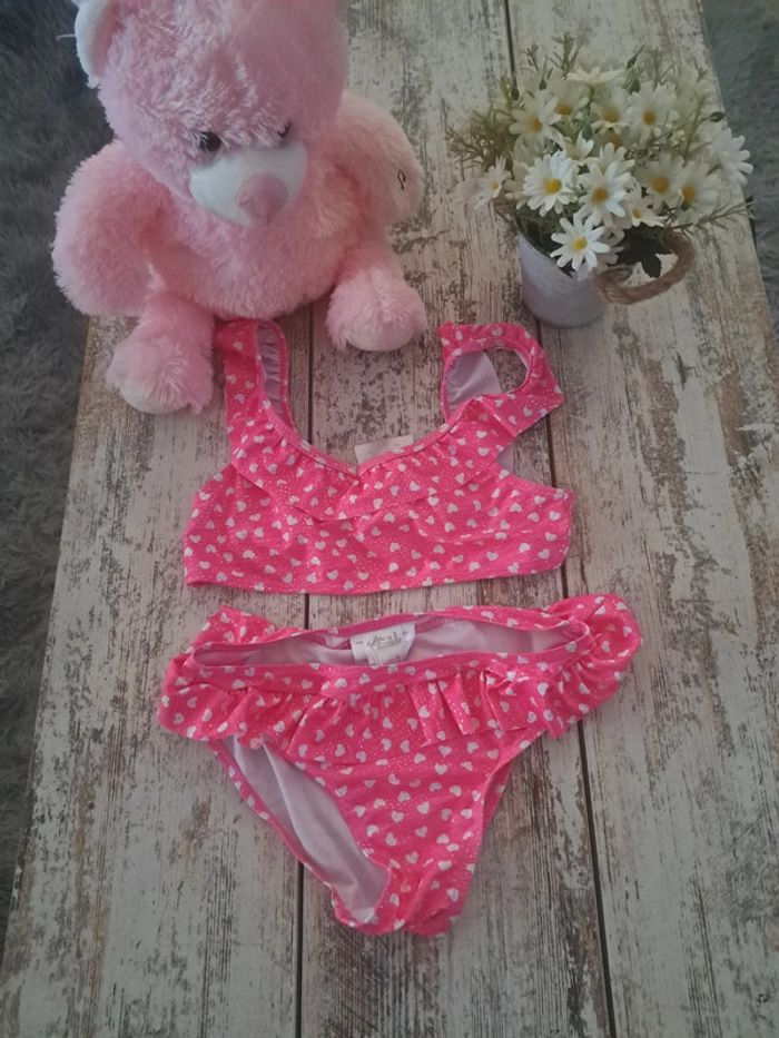 Maillot de bain brillant à cœur et froufrou - photo numéro 2