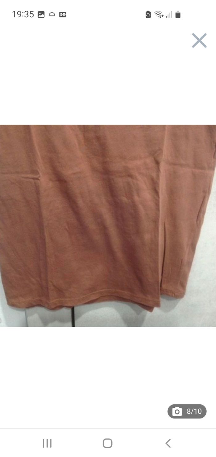 Tee-shirt manches courtes marron clair (praline) 12 ans Monoprix C.F.K - photo numéro 8