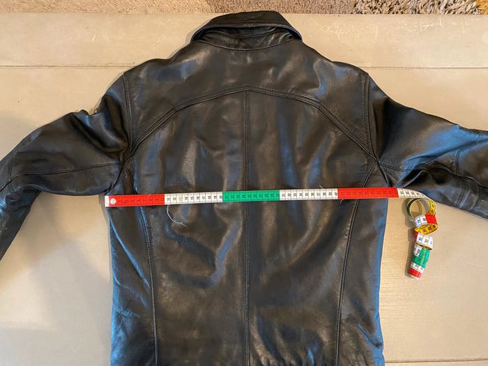 Blouson Redskins en cuir noir taille S - photo numéro 12