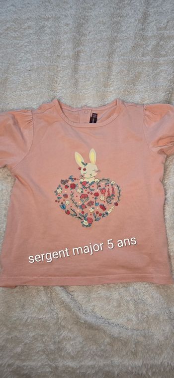 Tee-shirt sergent major 5 ans