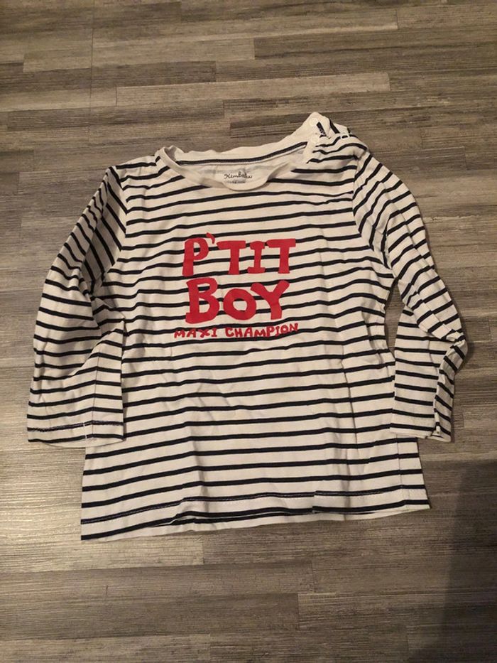 Tee-shirts ML garçon TB état 24 mois