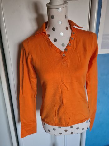 Pull fin orange / Taille M