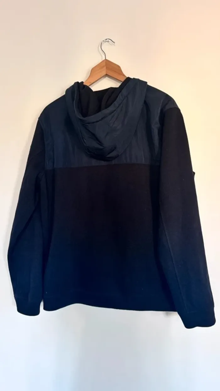 💕 veste à capuche bleue marine taille xl 42 #batela - photo numéro 4