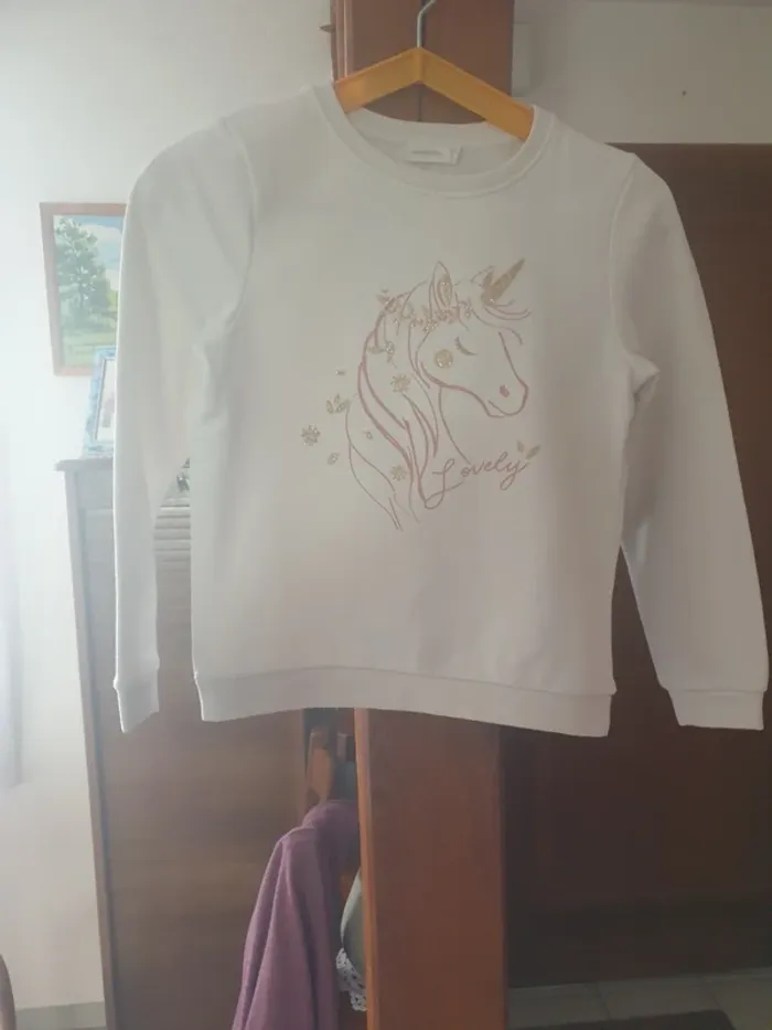 Sweat a motif licorne