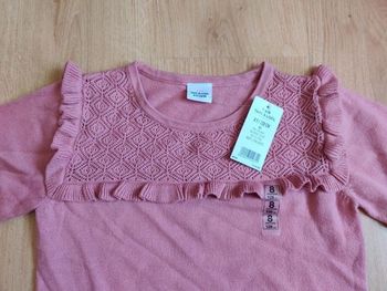 Pull rose en maille