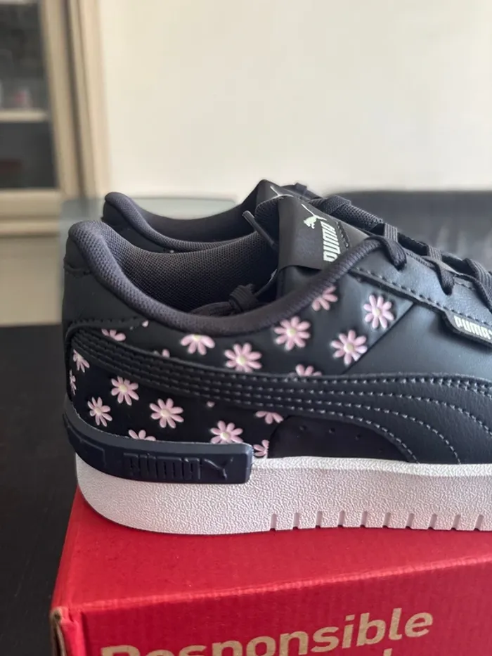 Baskets Puma Jada Summer PS – noires à fleurs – neuves T.35 - photo numéro 6