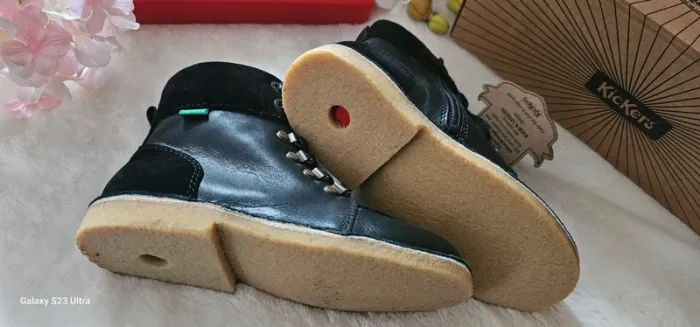 Bottes Bottines Cuir Zip Tannage Naturel Kickers T32 - photo numéro 2