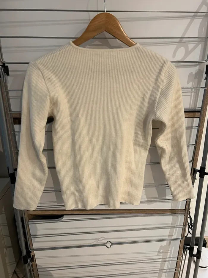 Pull blanc - photo numéro 2