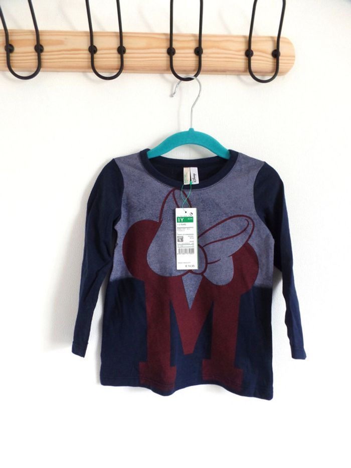 Tee-shirt Minnie Benetton Neuf 12/24 mois