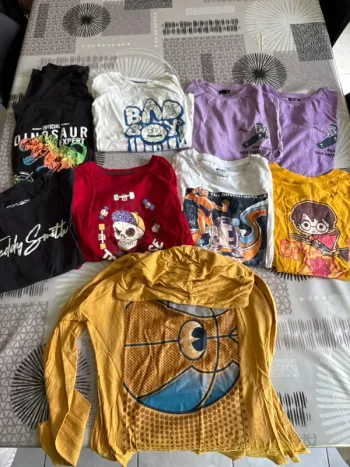 9 tee-shirts manches longues