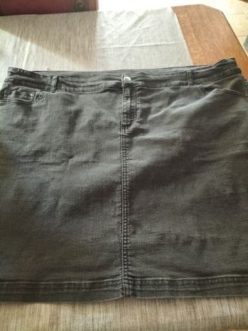 Jupe grande taille jean noir