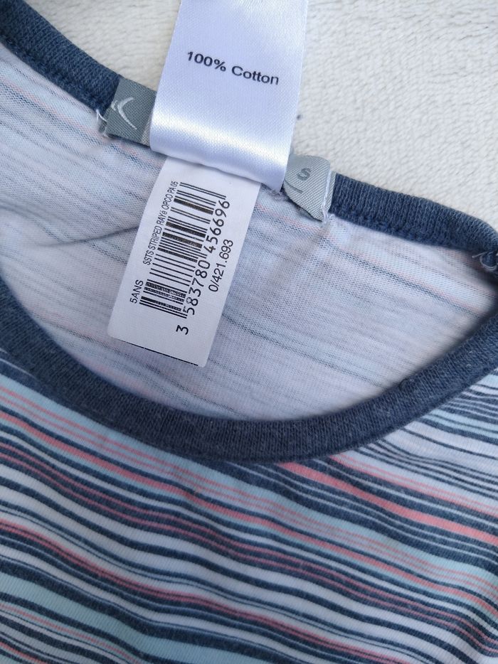 T-shirt rayé fille Domyos 5 ans - photo numéro 5