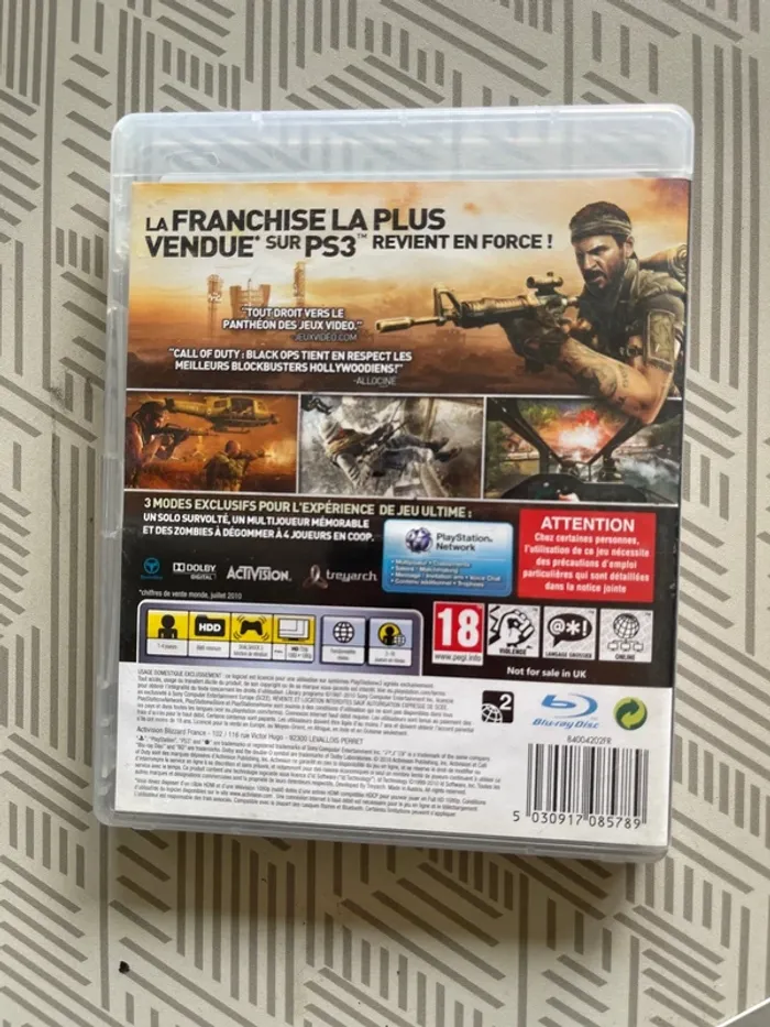 Jeu PS3 Call of duty black ops - photo numéro 2