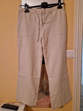 Pantalon léger beige