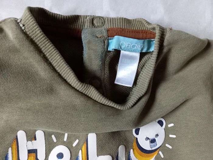 Pull/sweat bébé garçon 18 mois Obaïbi - photo numéro 3