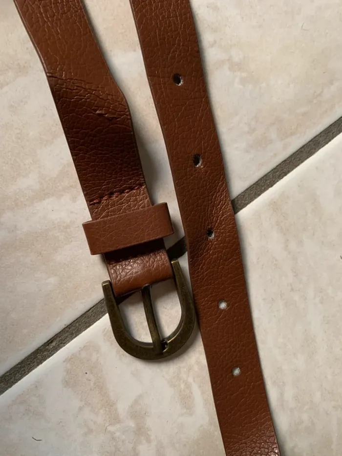 Ceinture fine marron