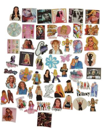 Set 50 stickers autocollants Britney Spears