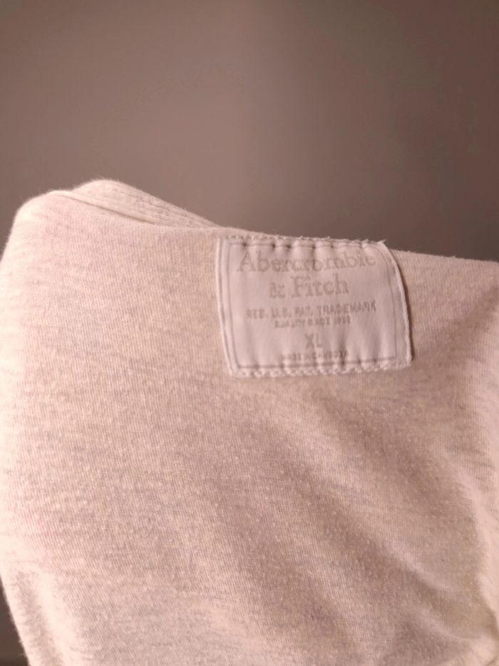 T-shirt Abercrombie & Fitch Homme Taille XL Gris - photo numéro 5