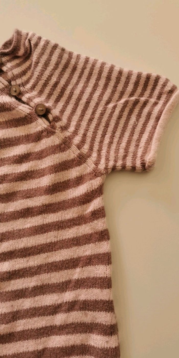 Pull MC fille 128 cm 8 ans Captain Tortue rose et marron - photo numéro 2