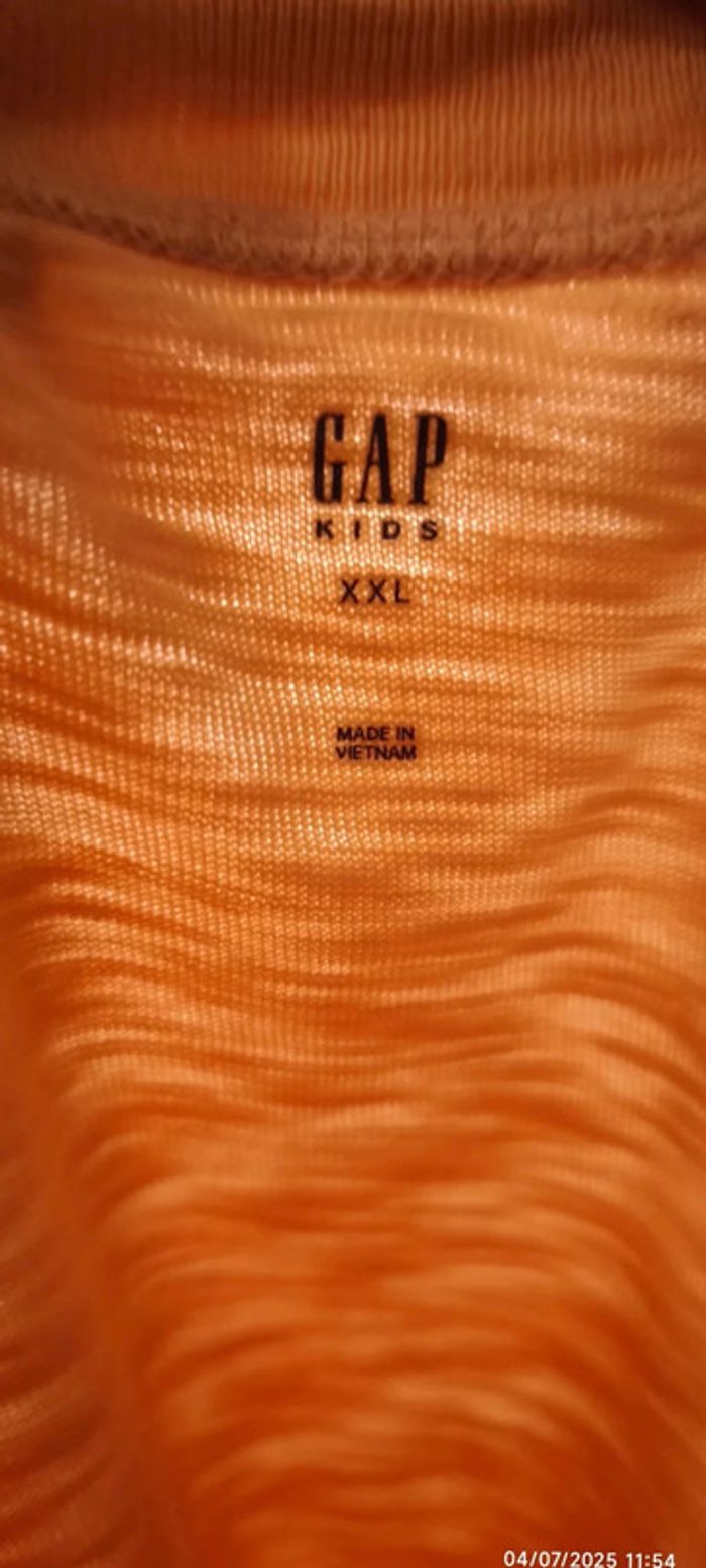 T-shirt Gap Fille Taille XXL 160CM Rose pale - photo numéro 5