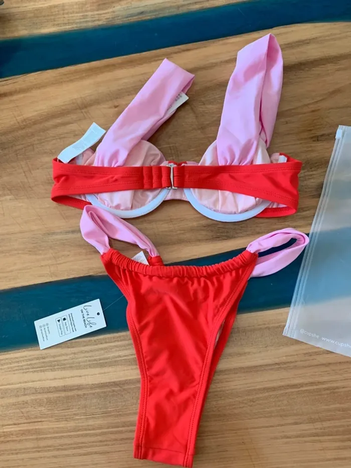 Ensemble bikini maillot de bain 2 pièces cupshe taille S - photo numéro 4