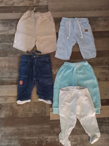 Lot pantalon 1 mois garçon
