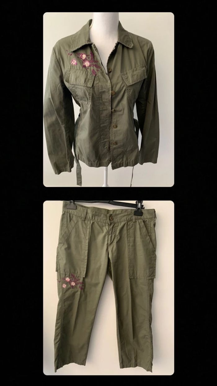 Ensemble en jean kaki IKKS T38