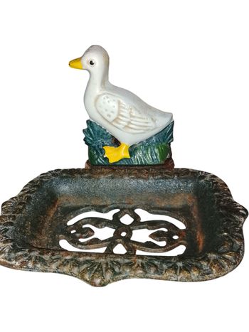 Porte Savon Canard En Fonte