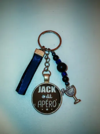 Porte-clés humoristique "Jack a dit Apéro" 🍹
