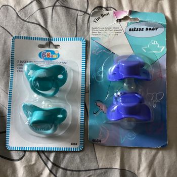 Lot de 4 tétines bout rond