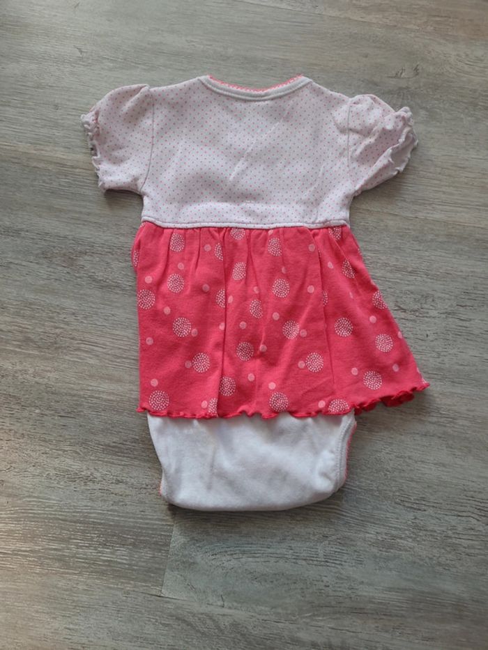 Robe body rose et blanc Absorba - photo numéro 5