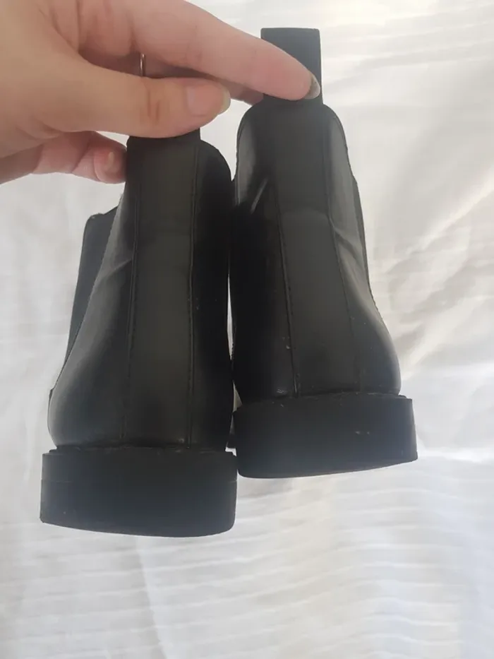 Bottine Cuir Noir Femme Taille 37 - photo numéro 7