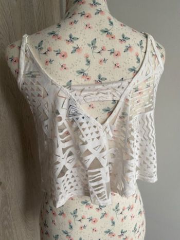 Top blanc à bretelles