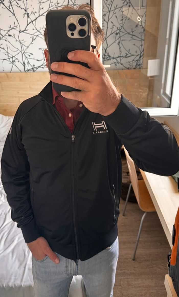 Veste homme zippée noire NEUVE taille L - photo numéro 3