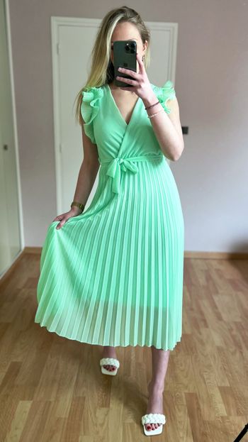 Robe longue vert d'eau