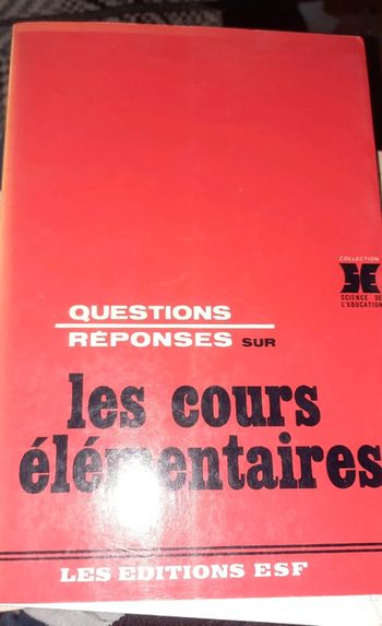 Livre les cours élémentaires pr l