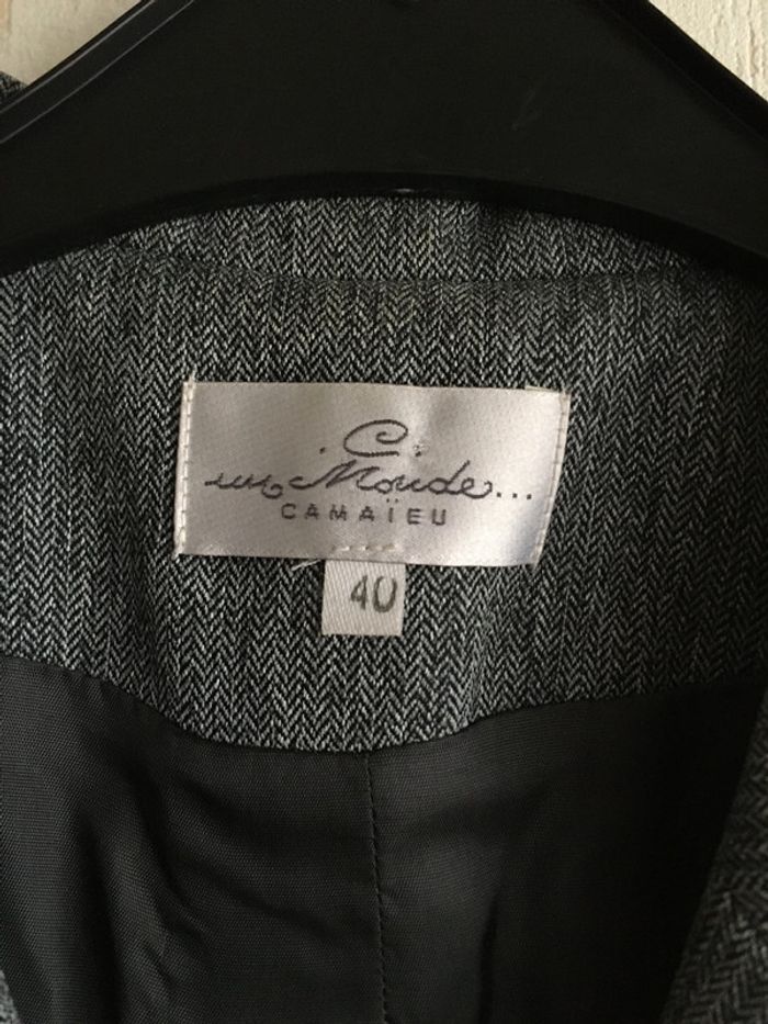 Veste 3/4 grise Camaïeu - photo numéro 4
