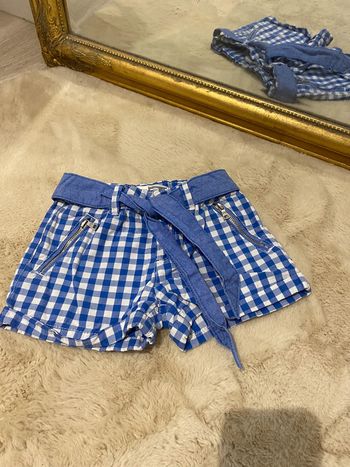 Short à carreaux