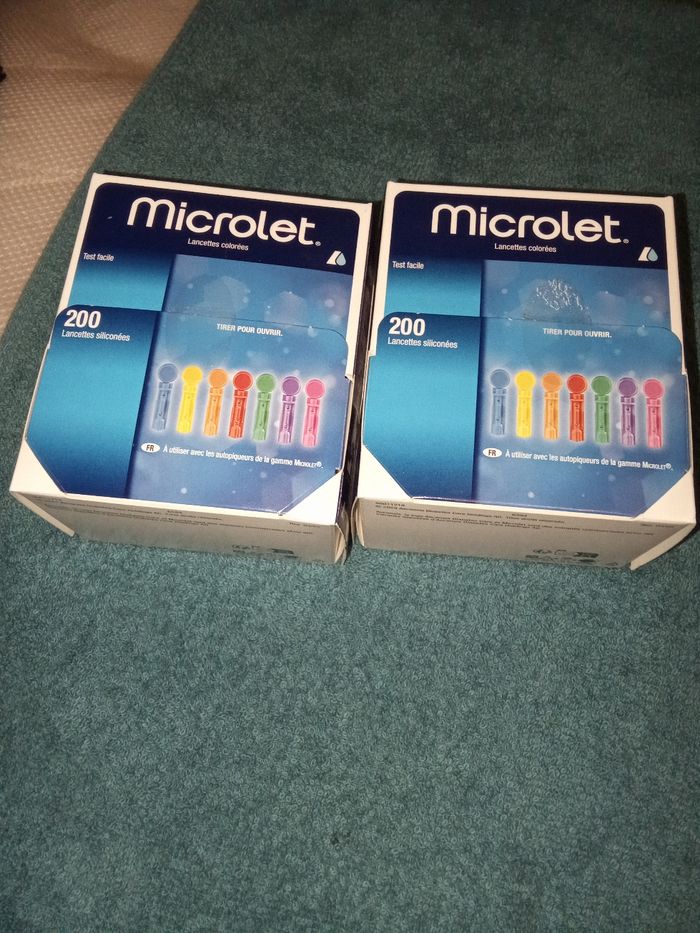 Microlet Stériles 2 cartons de 200