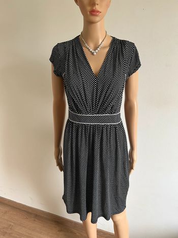 Robe noire à pois blancs Morgan taille S TBE