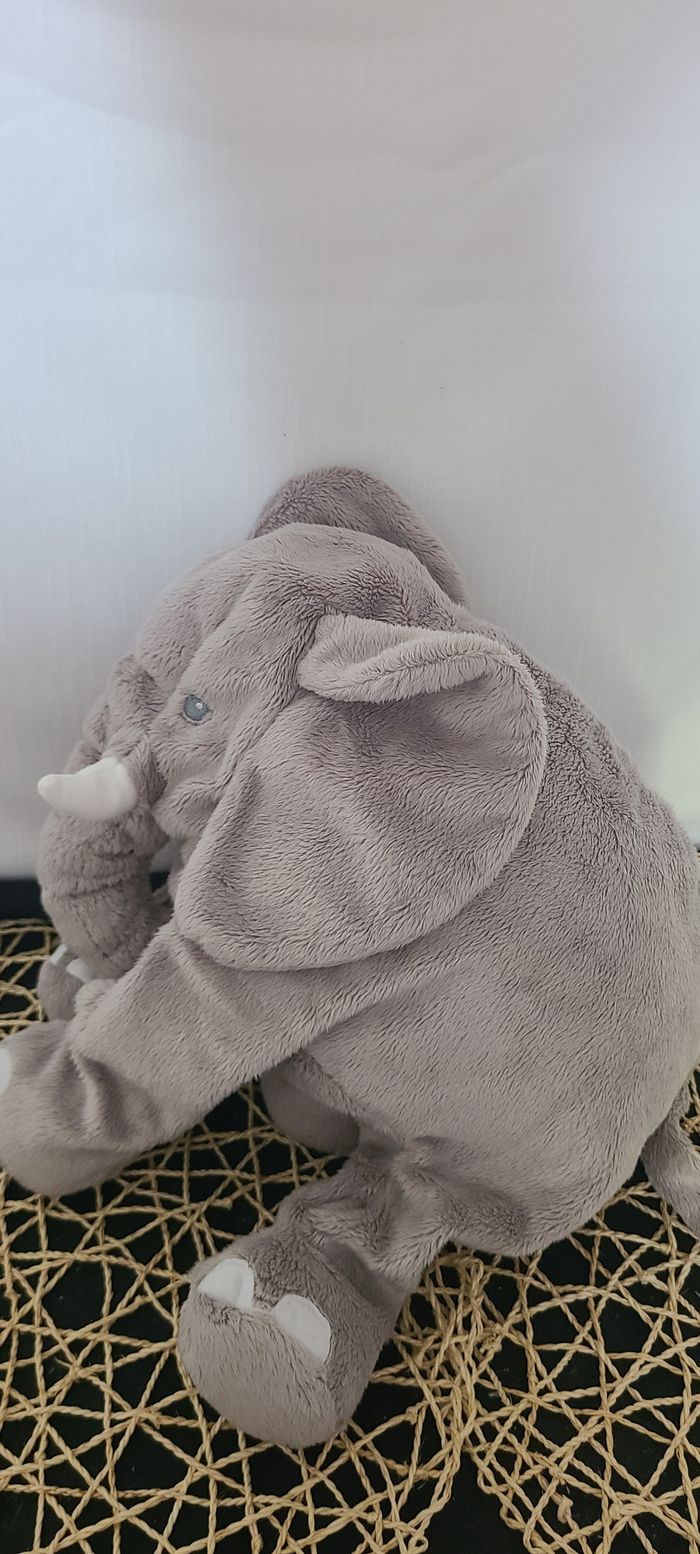 Eléphant IKEA doudou en peluche gris +/- 30 cm - photo numéro 3