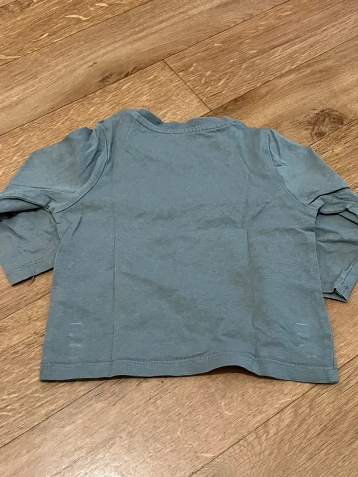TEE shirt Verbaudet gris 9 mois - photo numéro 4