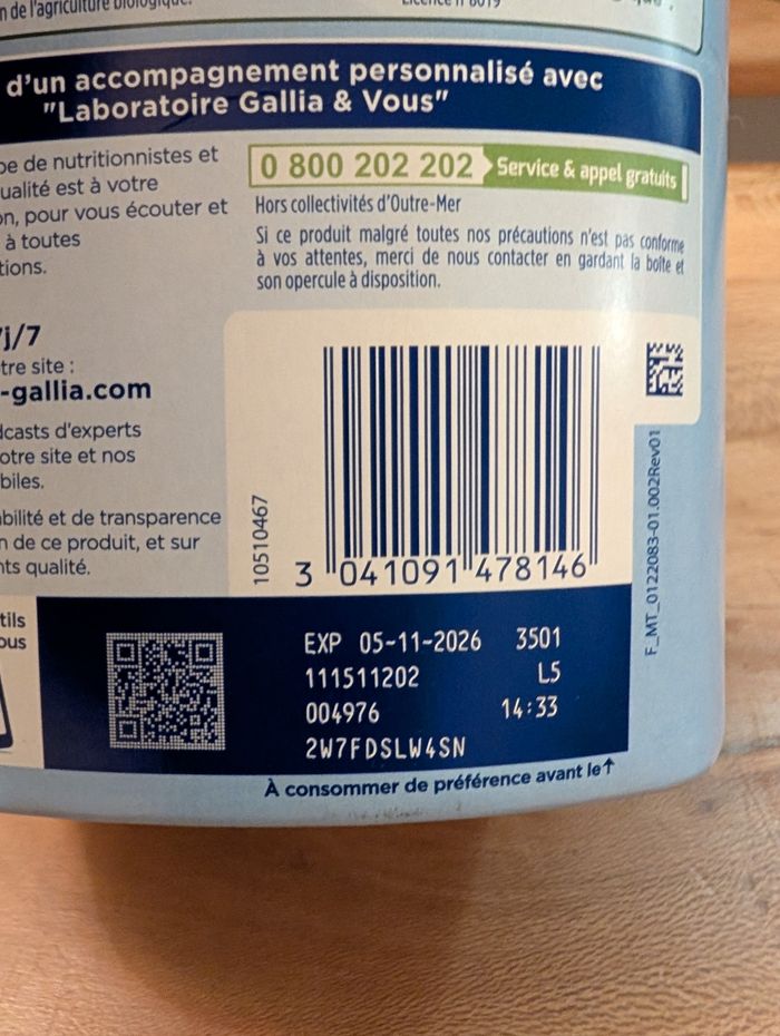 Lait Gallia Calisma Bio Croissance NEUF - photo numéro 4