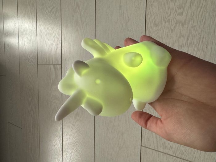 Veilleuse licorne blanche lumineuse qui change de couleurs - photo numéro 5